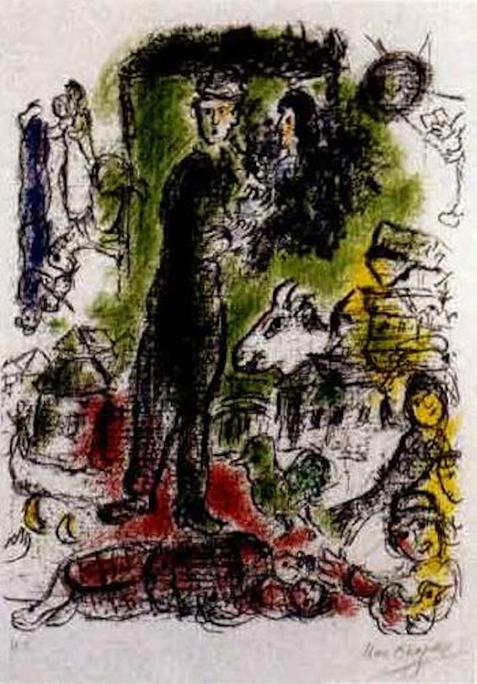 The big peasant by Marc Chagall