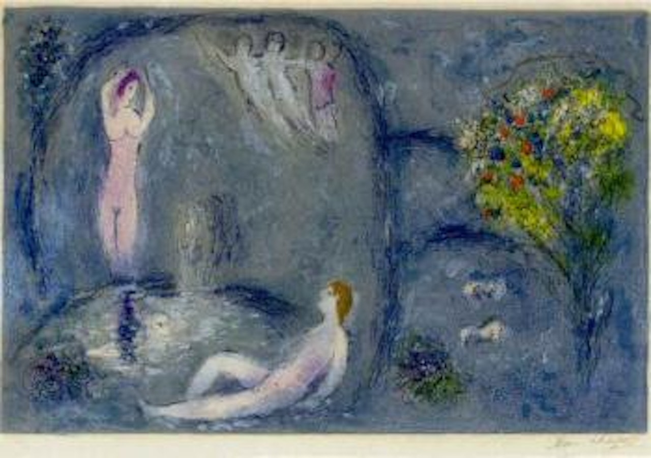 The nymph's cave by Marc Chagall