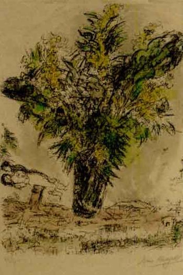 The mimosas by Marc Chagall