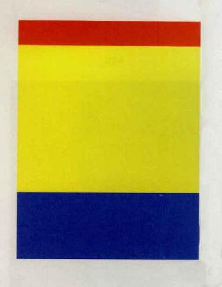 Red yellow blue by Ellsworth Kelly