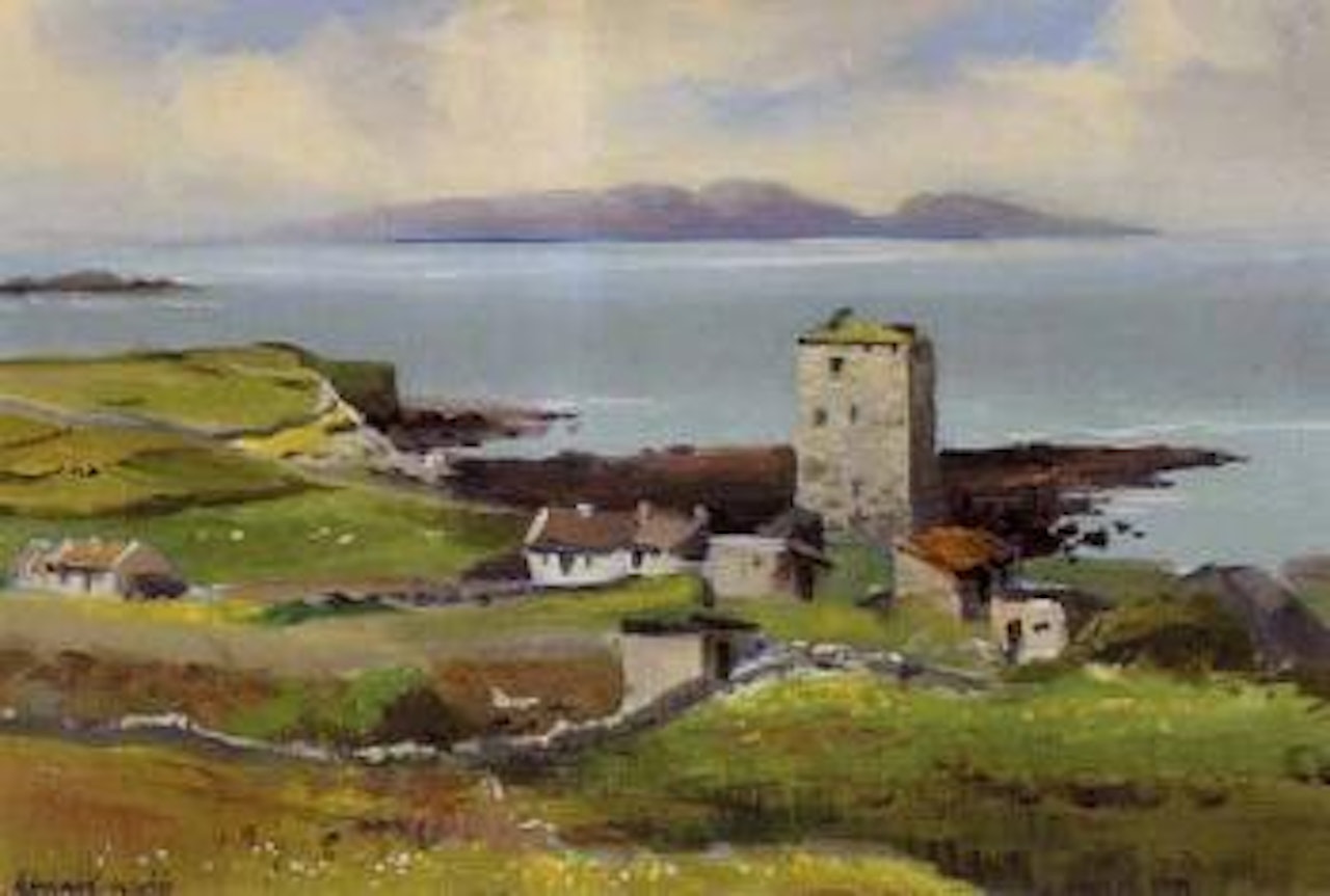Granuailles Tower, near Renvyle, Connemara by Kenneth Webb