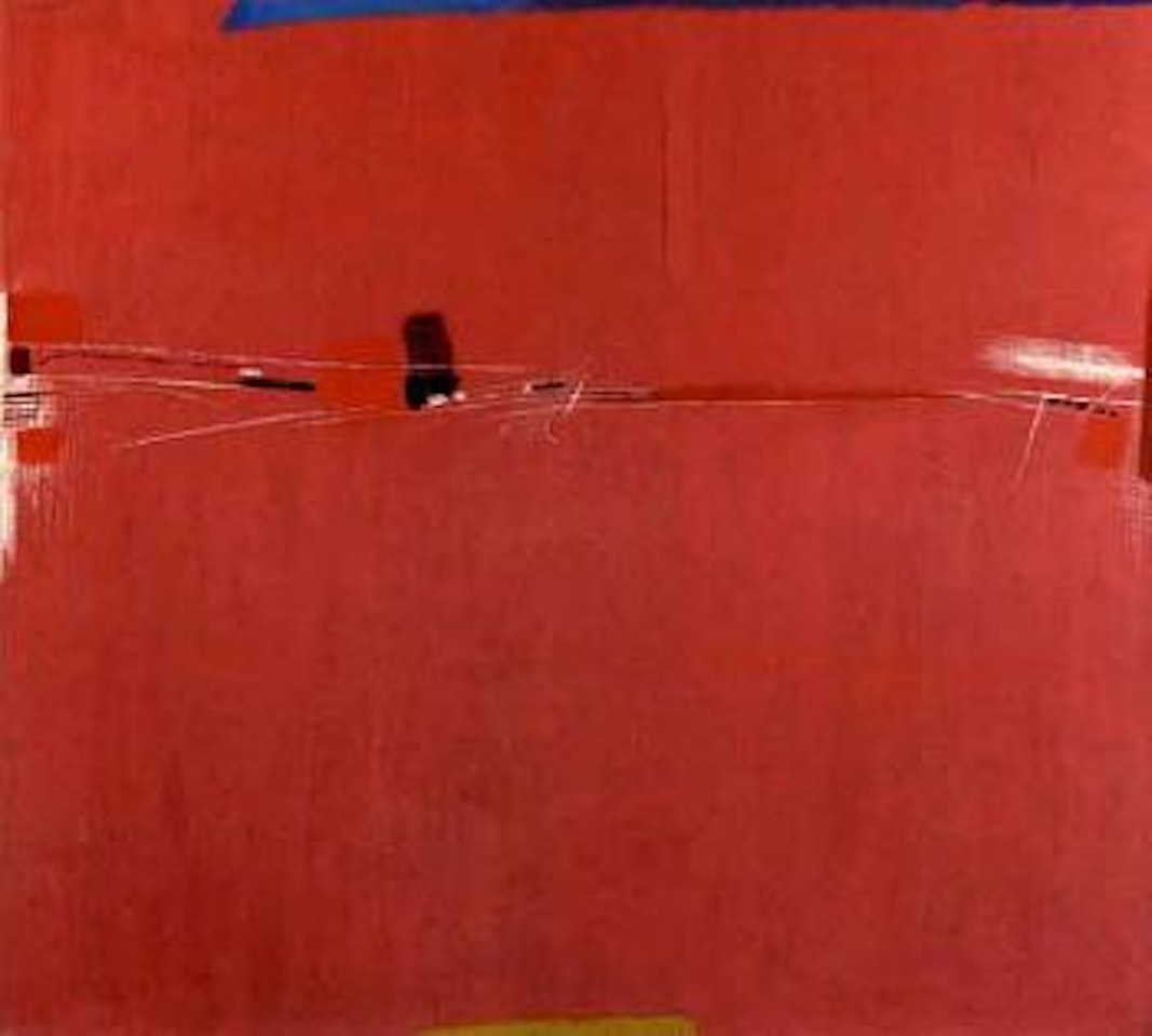 Composition in red by Max Ackermann