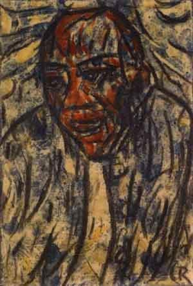 Portrait of old man by Christian Rohlfs