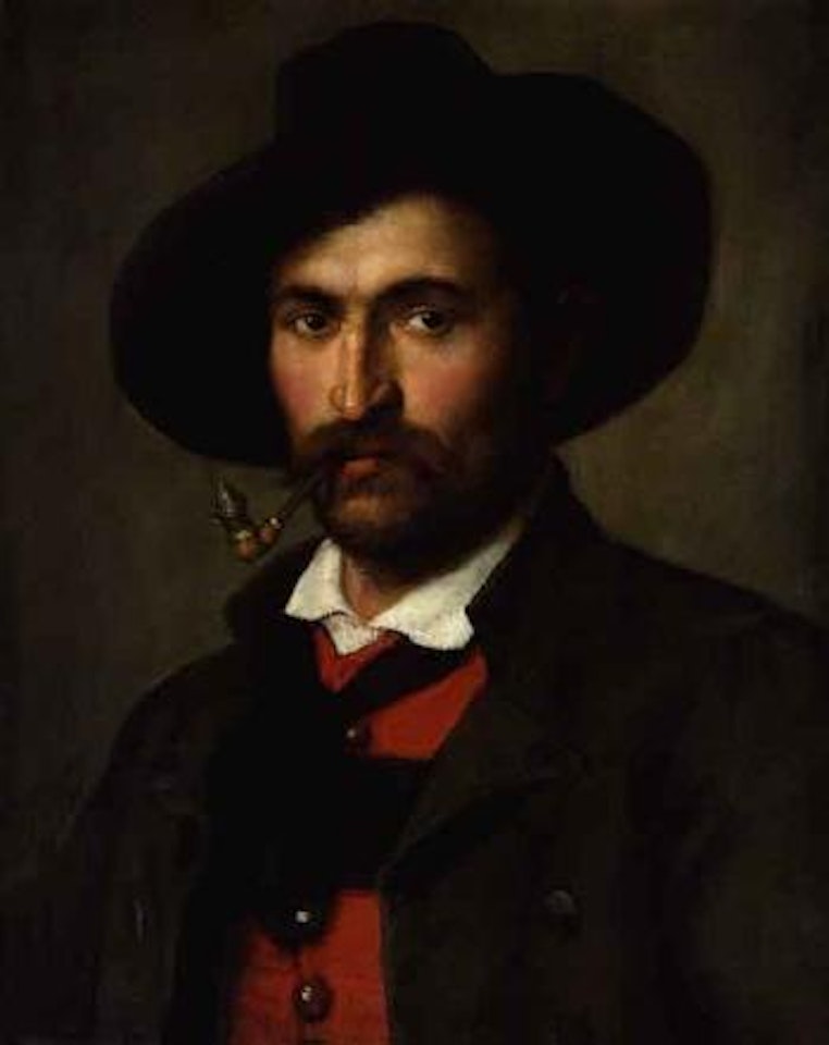 Peasant with pipe by Franz von Defregger