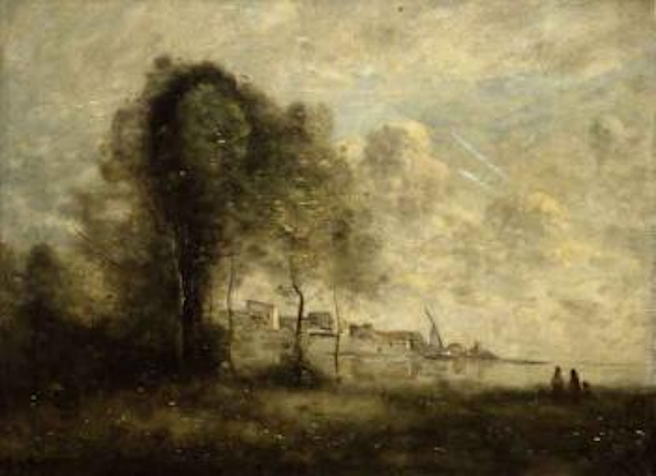 Souvenir de La Spezia, effet du matin by Jean Baptiste Camille Corot