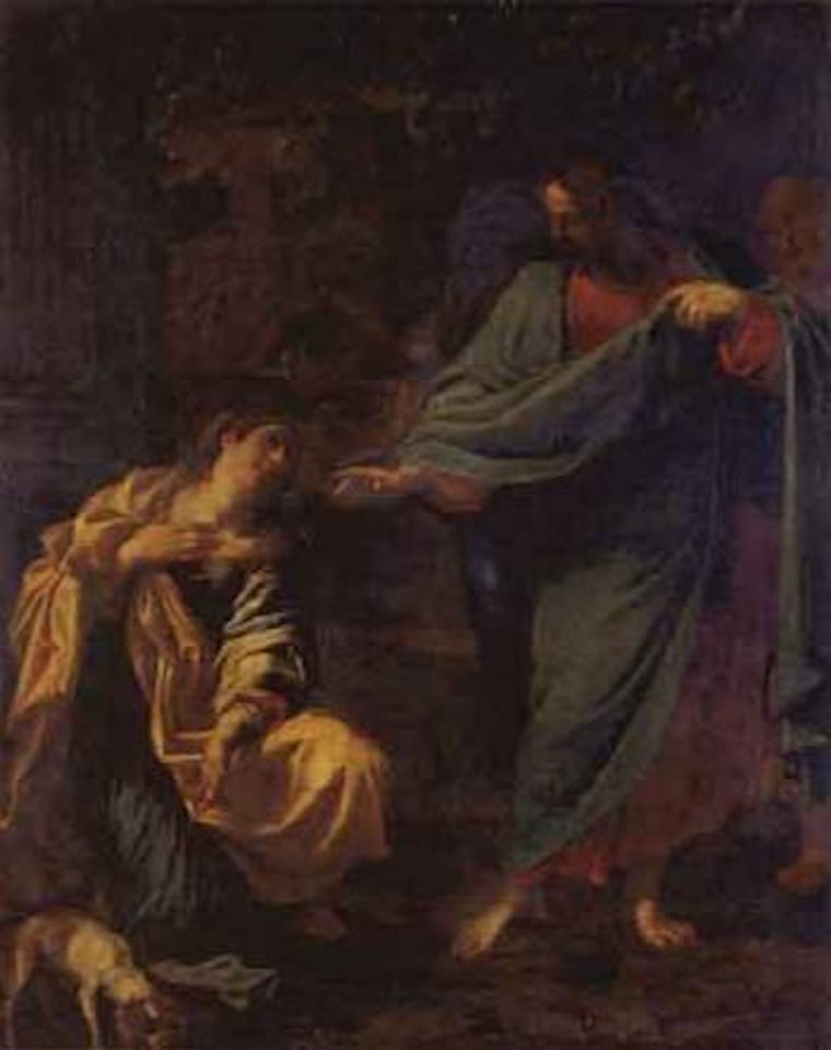 Christ and woman by Annibale Carracci