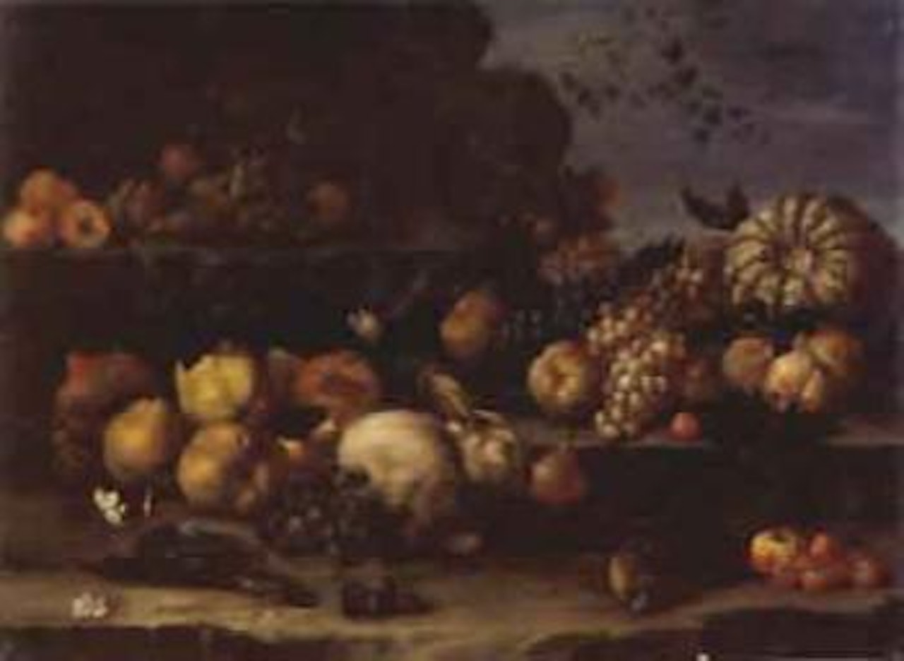 Still life of fruit by Franz Werner von Tamm