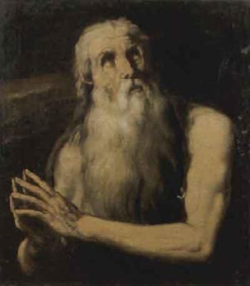 Holy hermit by Circle of Luca Giordano