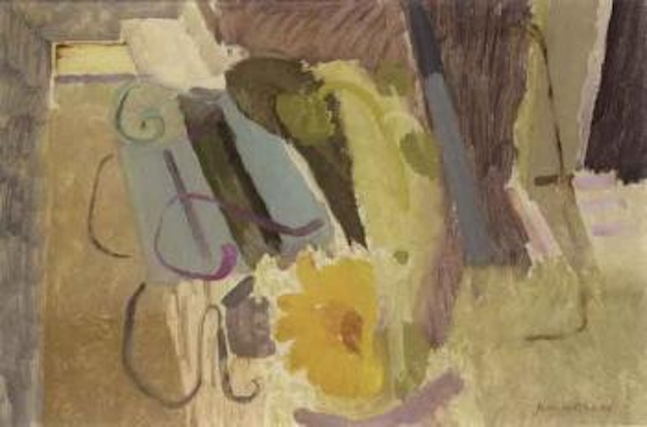 Blue and yellow by Ivon Hitchens