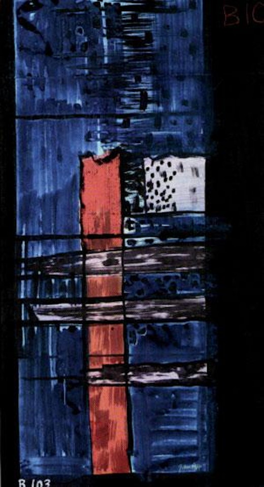 Cartoon for baptistery window, Coventry Cathedral by John Piper