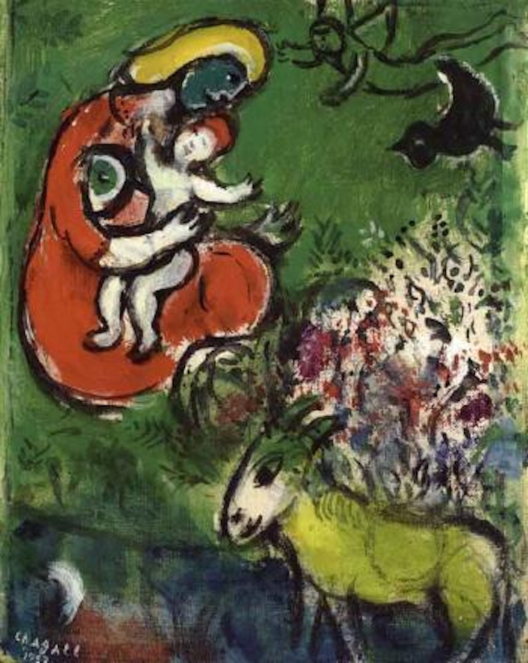 La Madone a la robe rouge by Marc Chagall