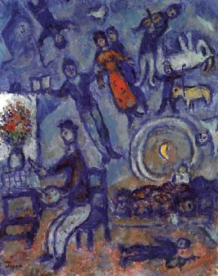 La fete autour du peintre by Marc Chagall