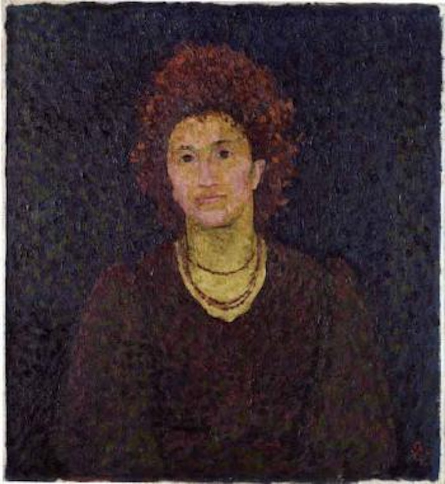 Portrait of Annetta Giacometti, the artist's wife by Giovanni Giacometti