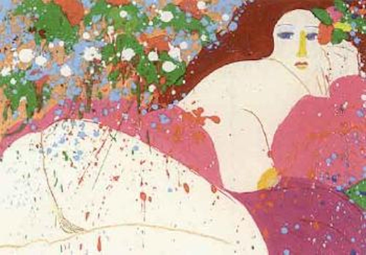 Reclining nude by Walasse Ting