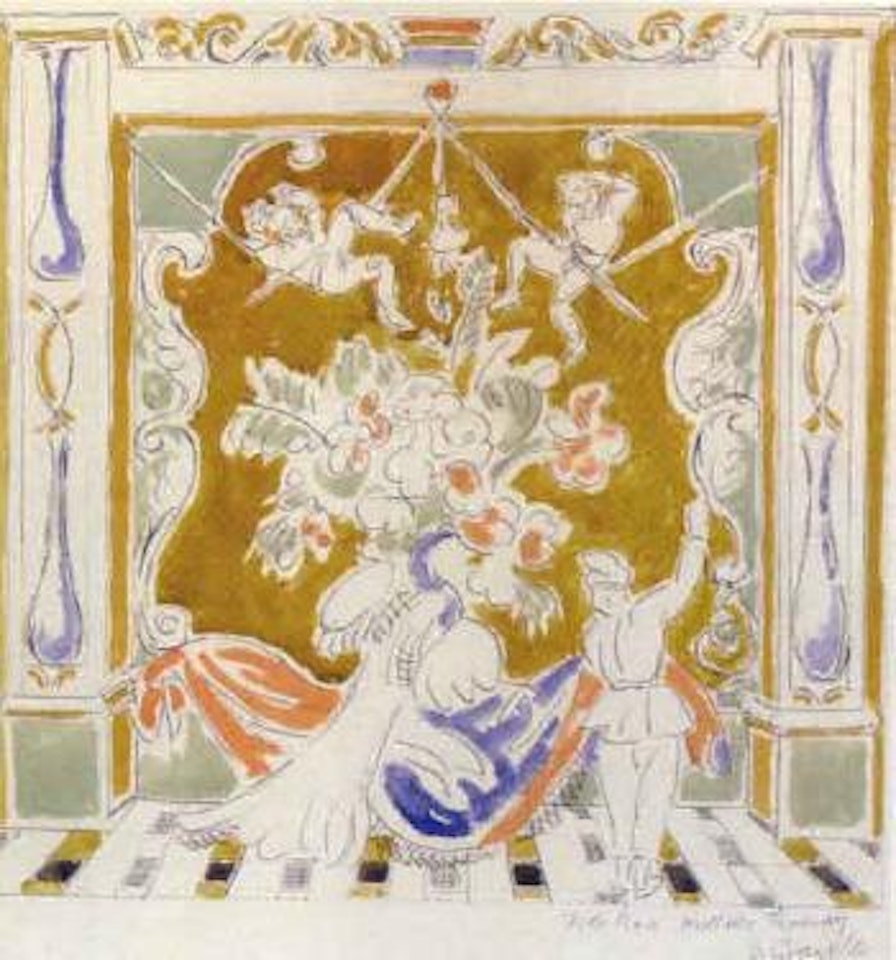 Firle Place, Mortlake tapestry by Duncan Grant