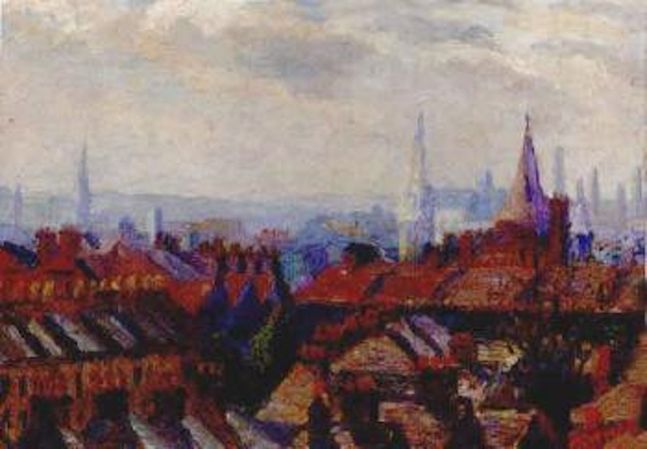 Battersea roofs by Charles Ginner