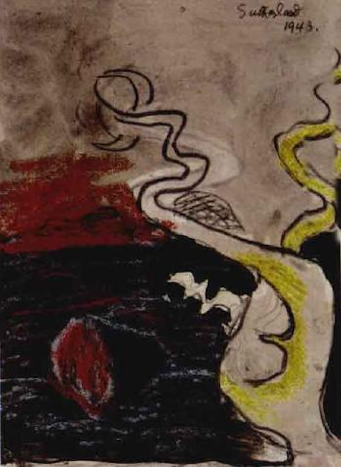 Fig tree in a landscape by Graham Sutherland