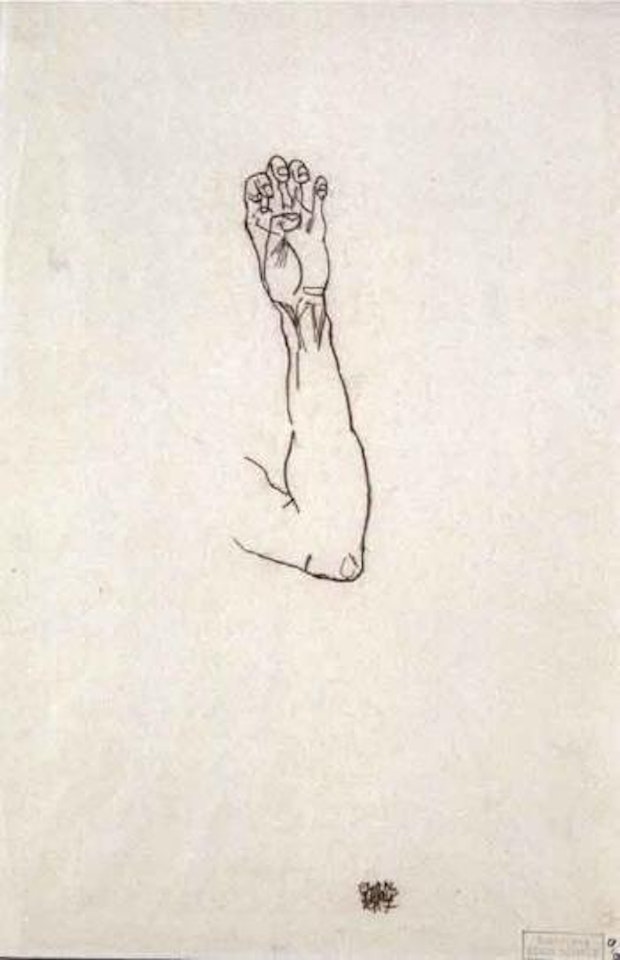 Left arm by Egon Schiele