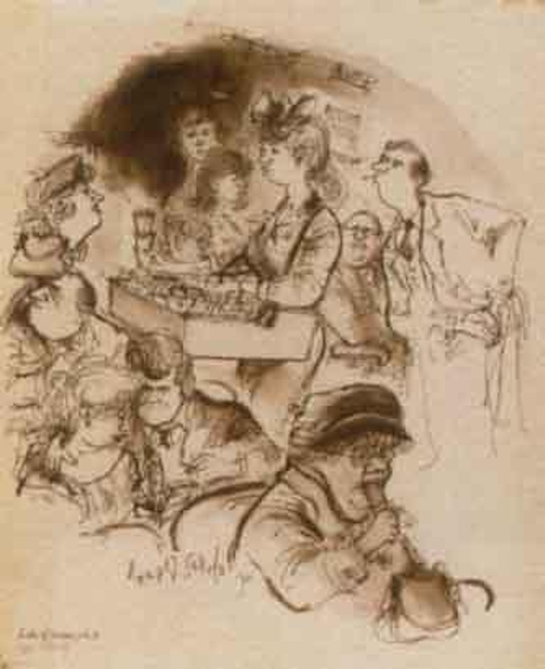 A seller of ice-cream, nuts, etc by Ronald Searle