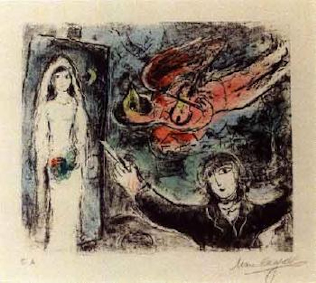 The little bride by Marc Chagall