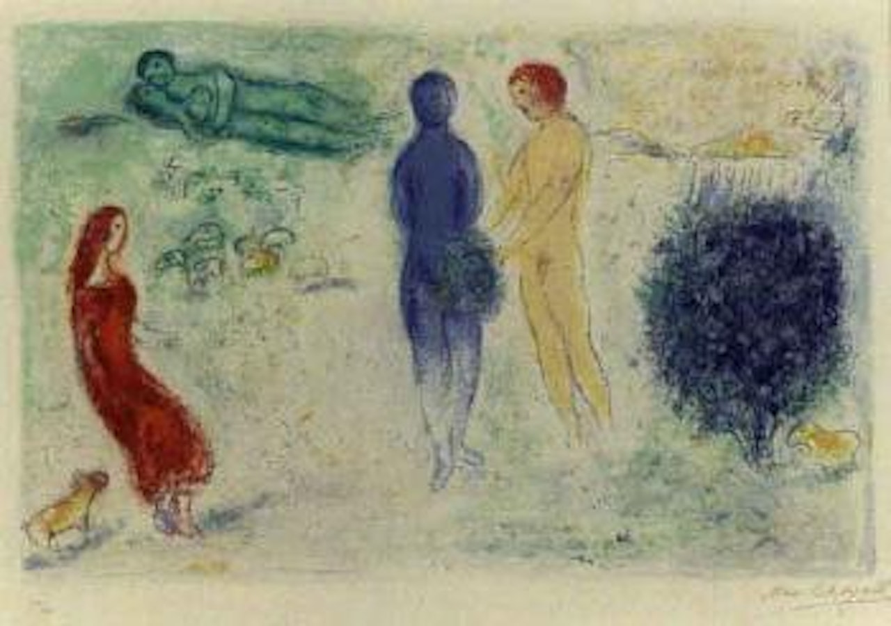 Daphnis and Chloe, the judgement of Chloe by Marc Chagall