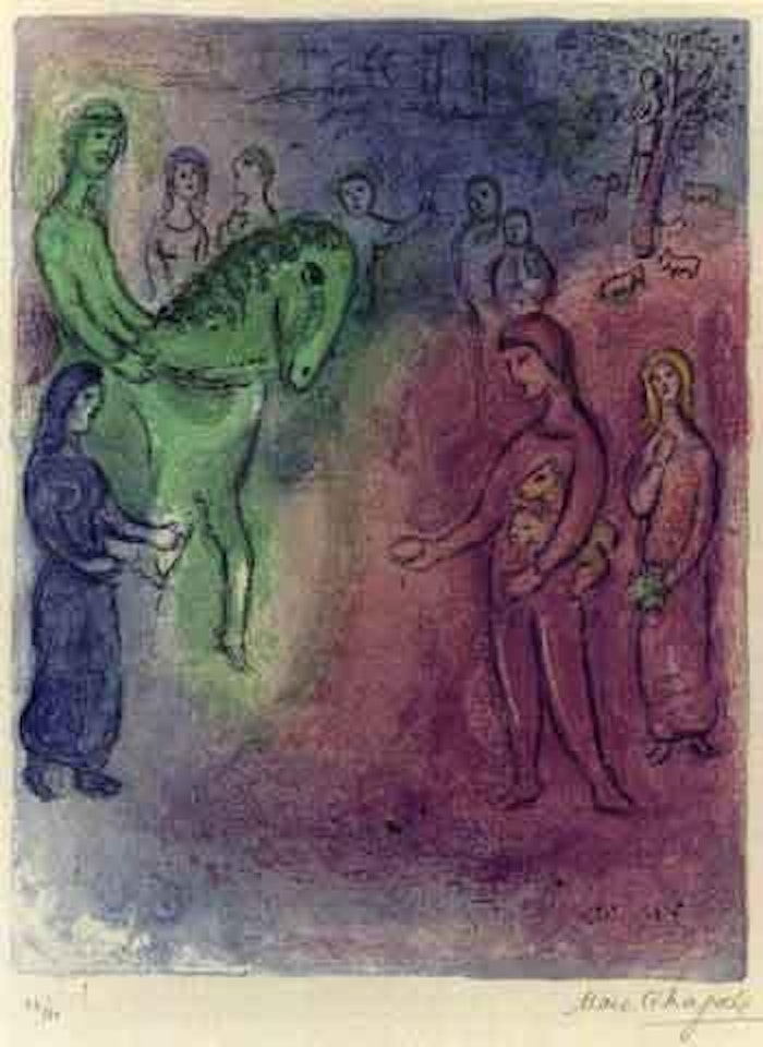 Daphnis and Chloe, the arrival of Dionysophane by Marc Chagall