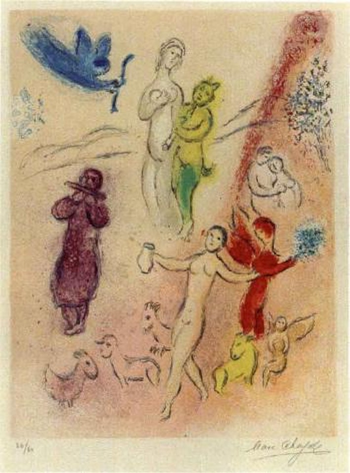 Daphnis and Chloe, Syrinx tale by Marc Chagall