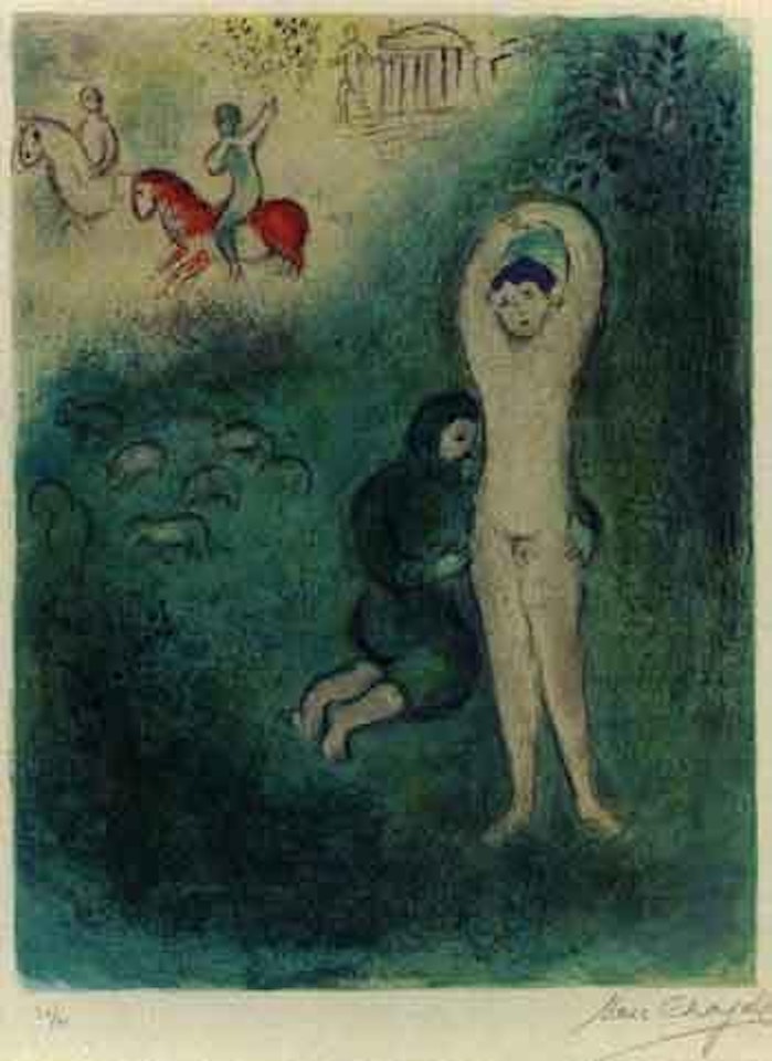 Daphnis and Chloe, Daphne and Gnathon by Marc Chagall