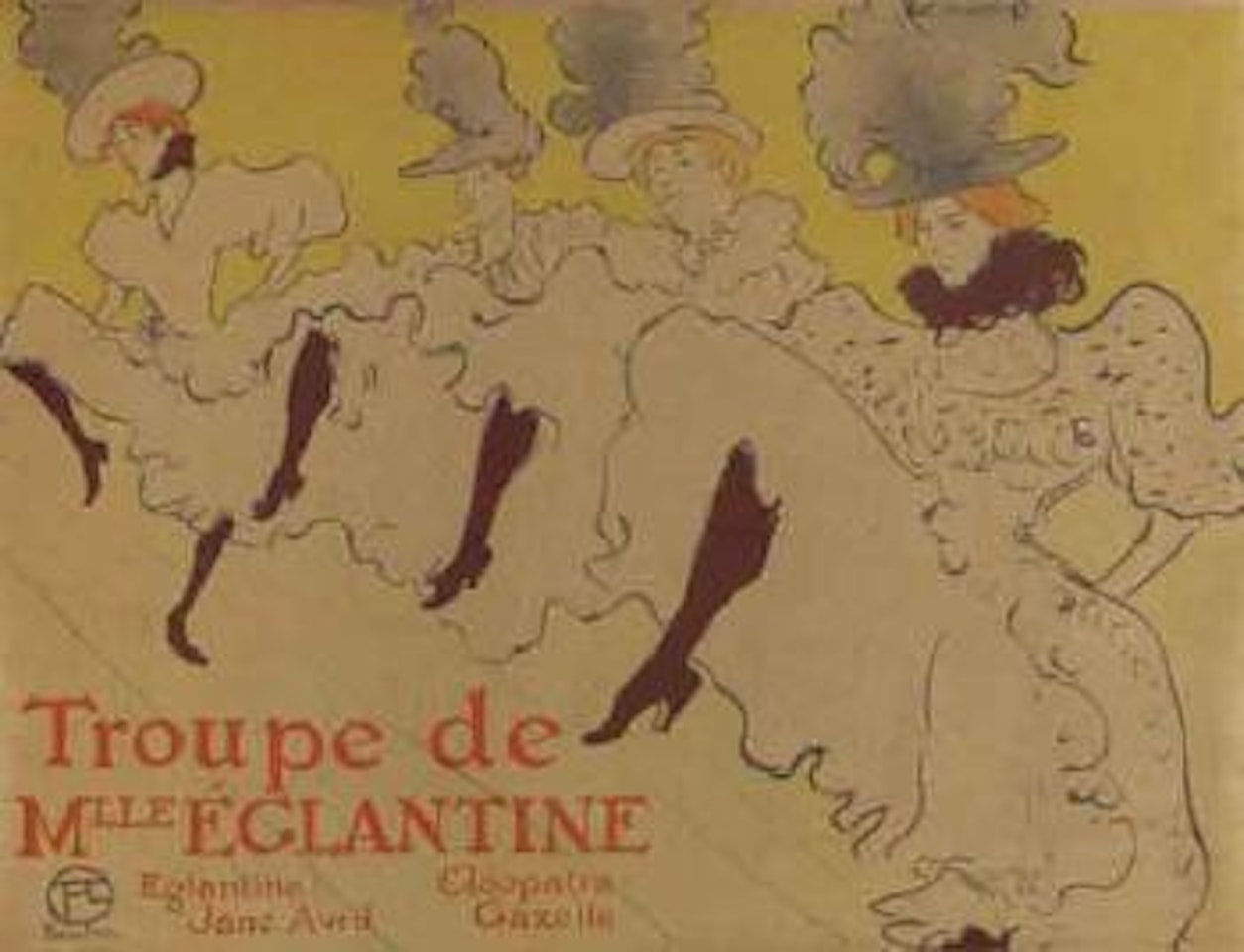 La Troupe de Mademoiselle Eglantine by Henri de Toulouse-Lautrec
