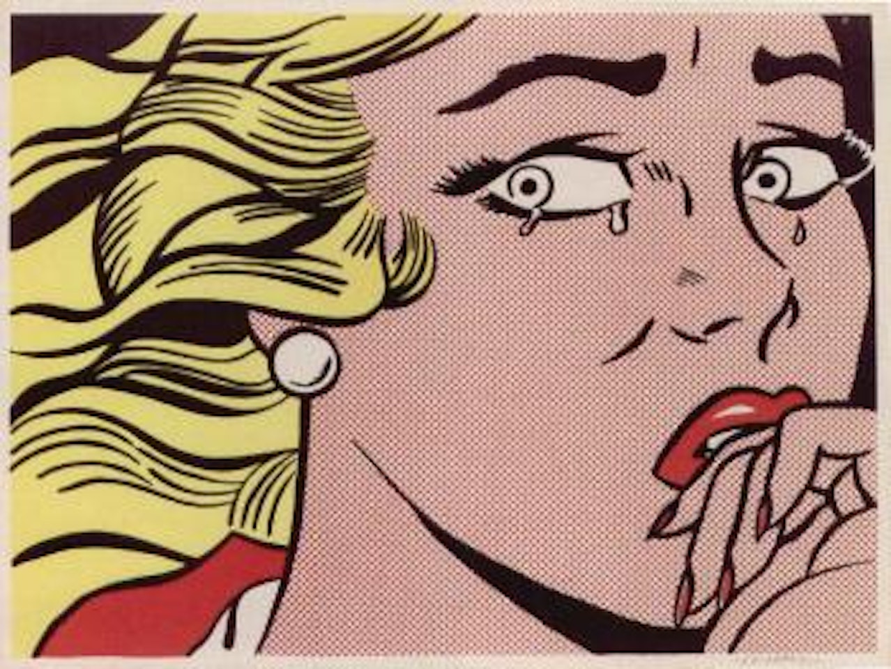 Crying girl by Roy Lichtenstein