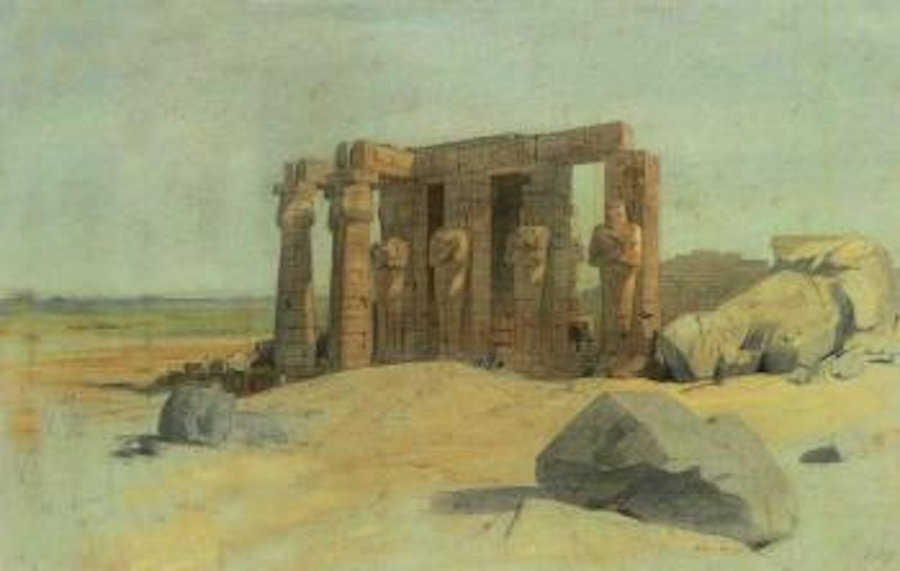 Ramesseum, Thebes by Edward Lear