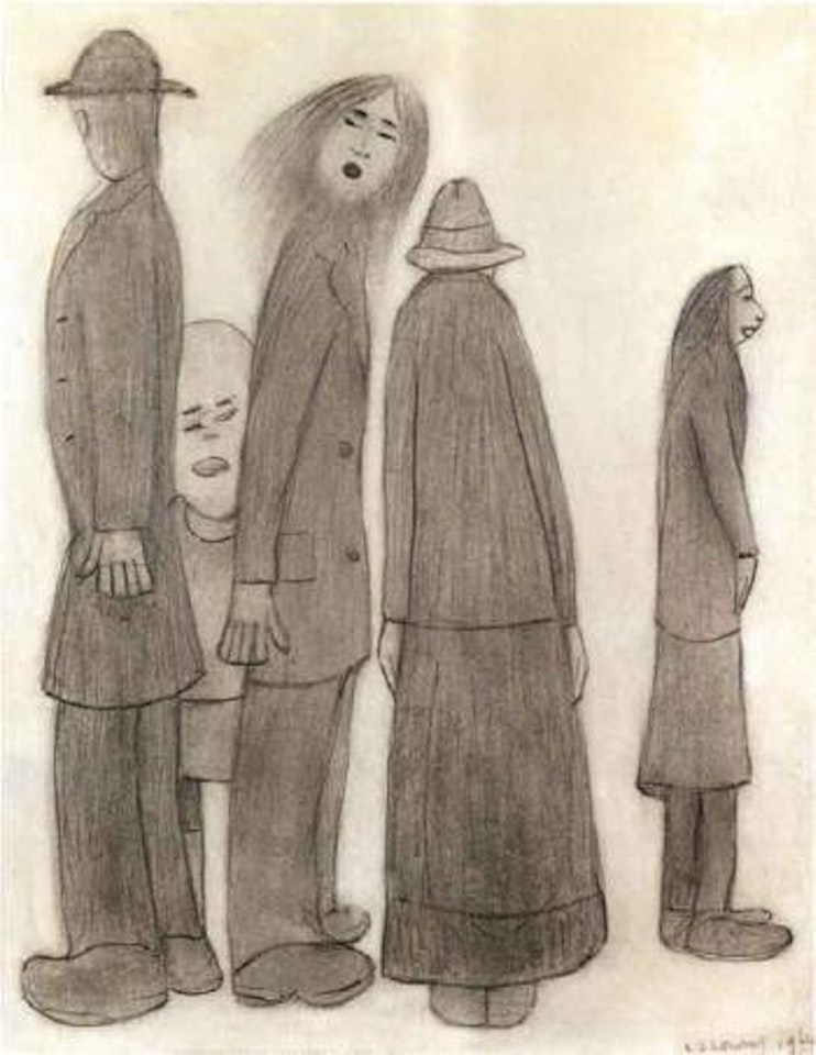 Standing figures by Laurence Stephen Lowry