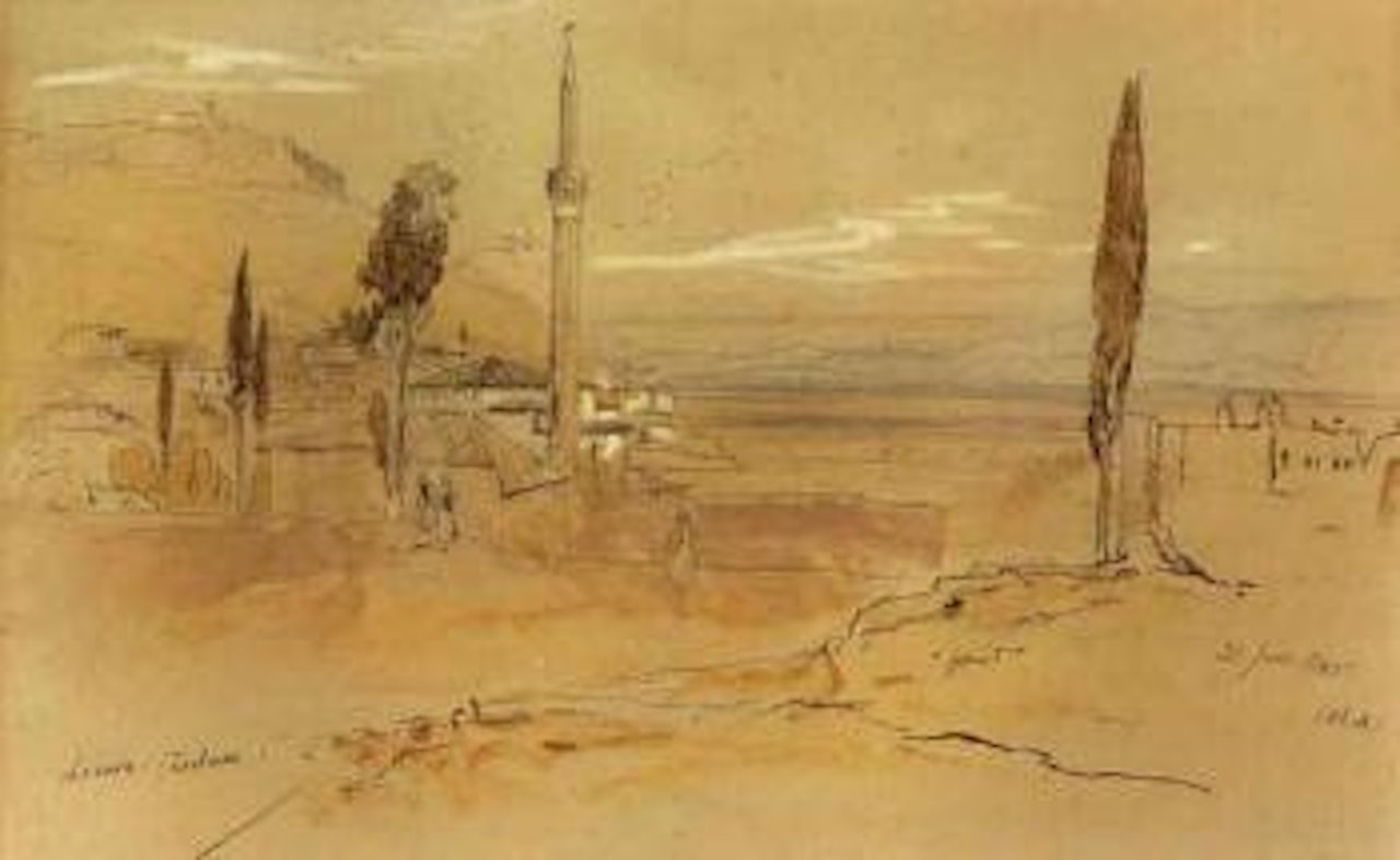 Lamia, Greece by Edward Lear