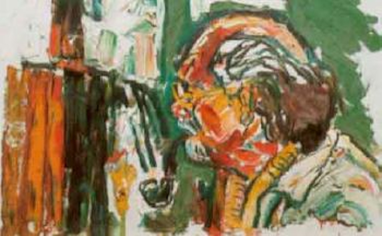 Self portrait by John Bratby