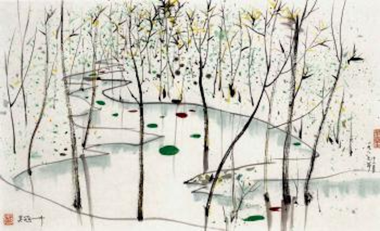Spring snow by Wu Guanzhong