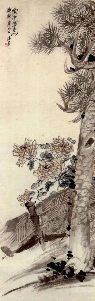 Orchid and pine by Chen Banding