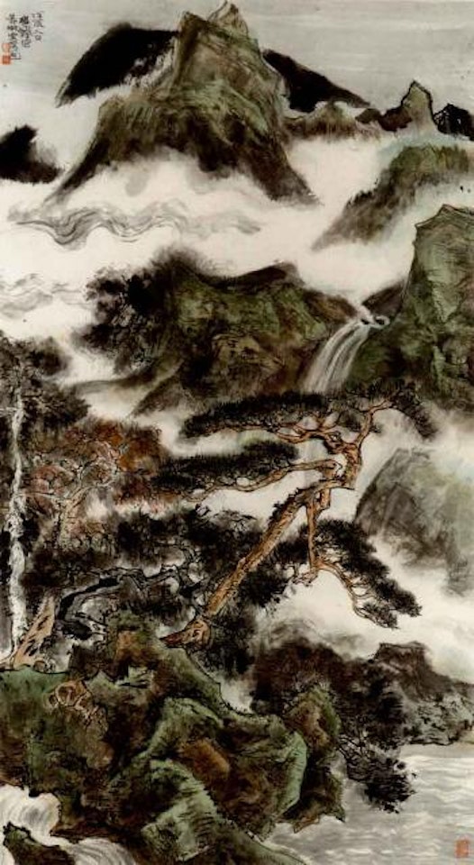 Clouds and trees by Cheng Shifa