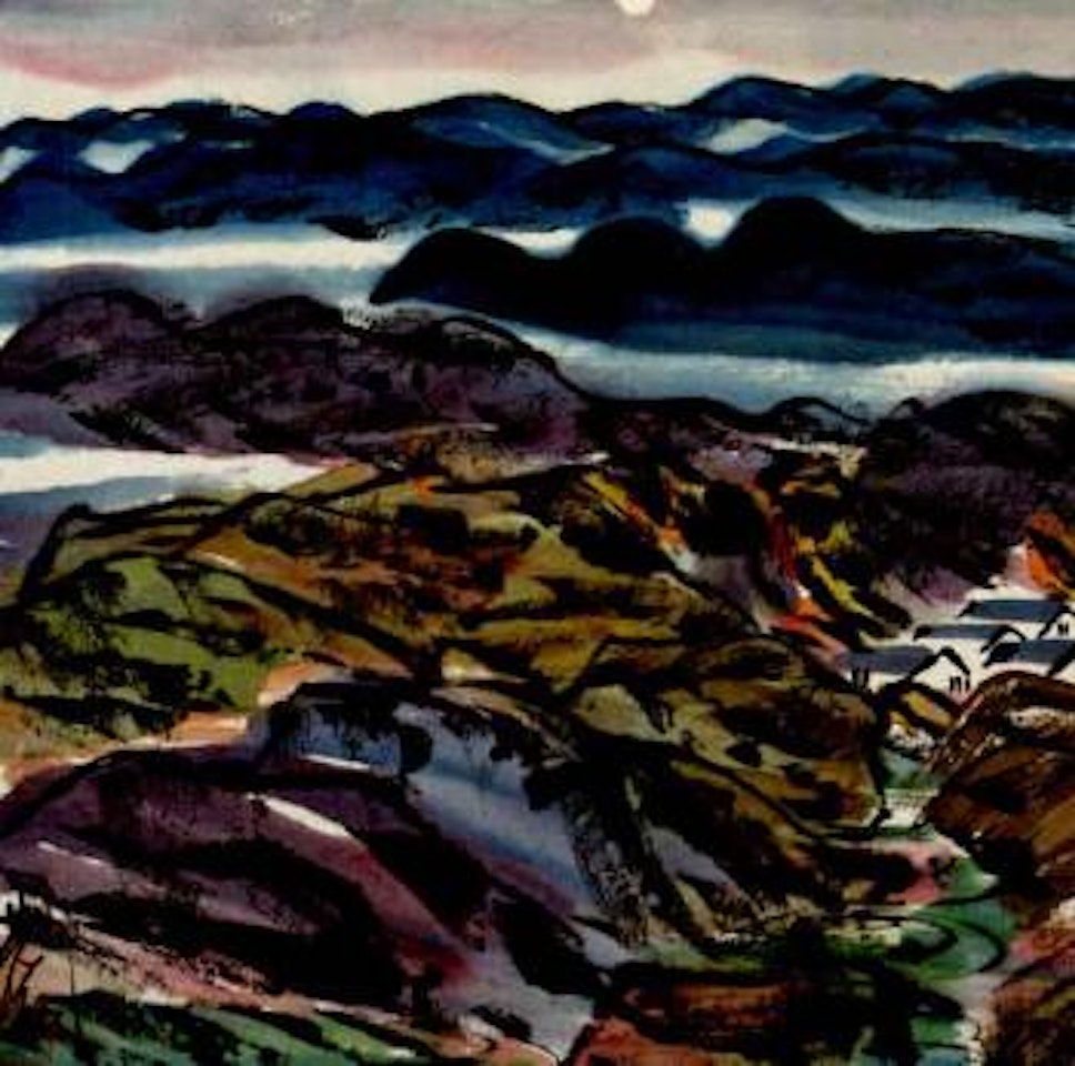 Village women. Village by Lin Fengmian