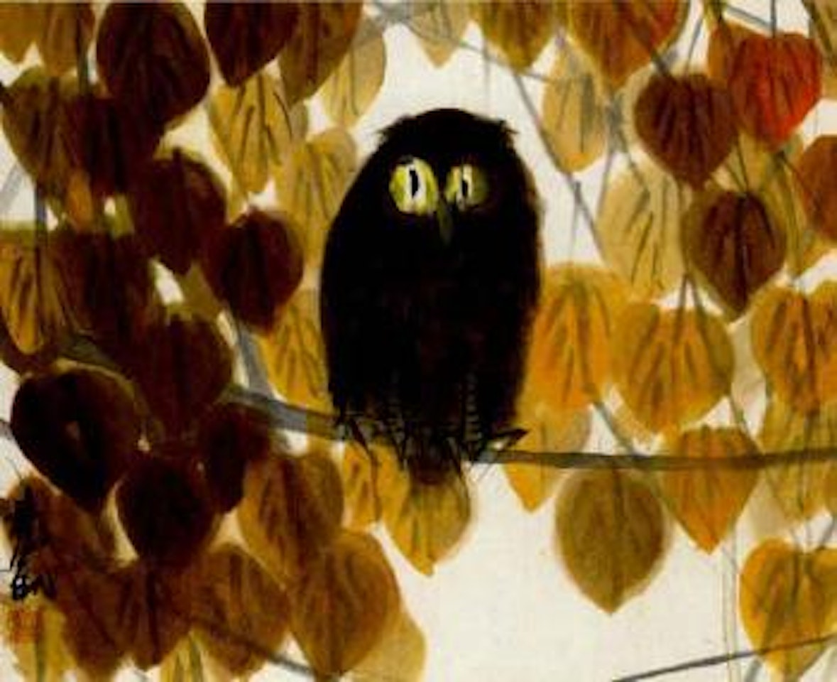 Owl by Lin Fengmian