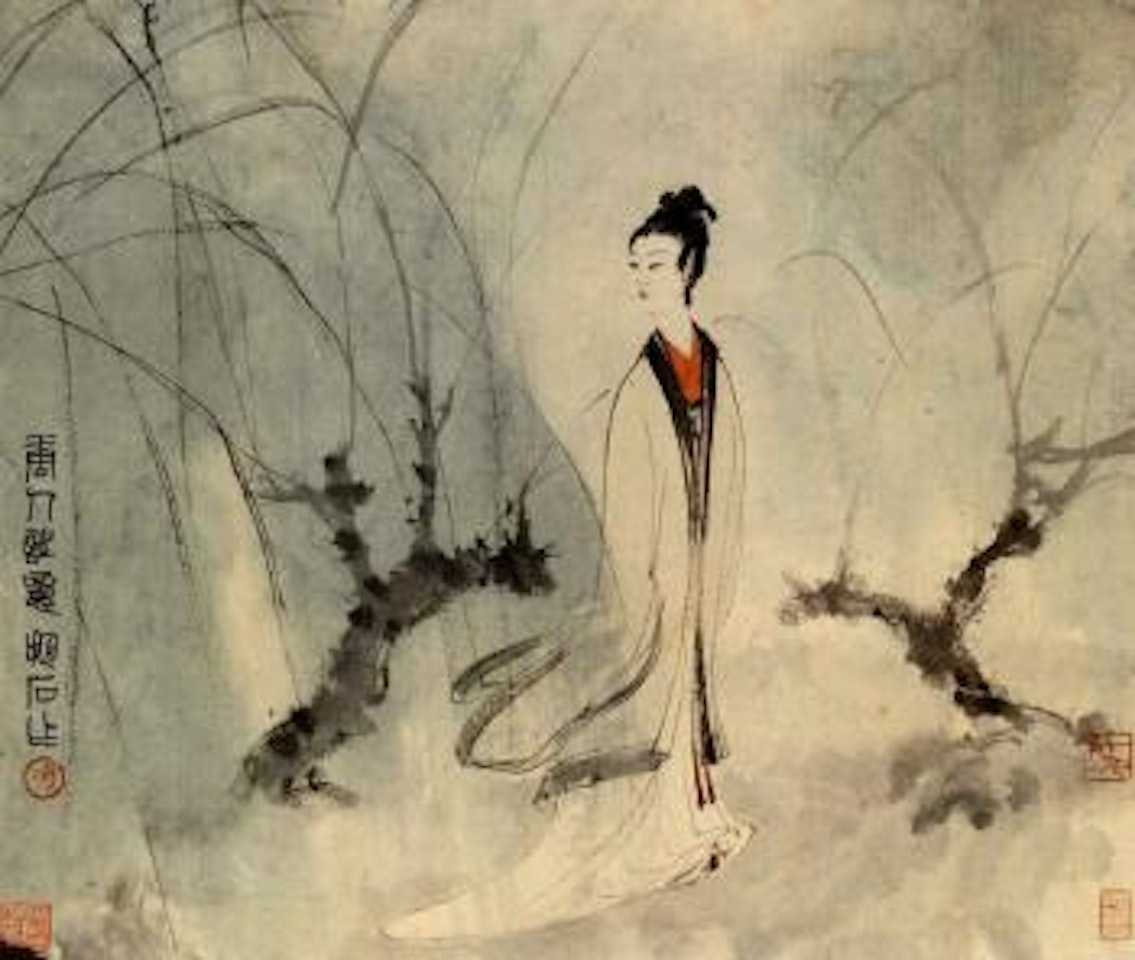 Tang Dynasty lady by Fu Baoshi