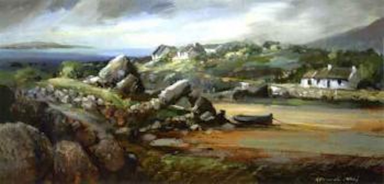 Showery day, Errelough, Connemara by Kenneth Webb