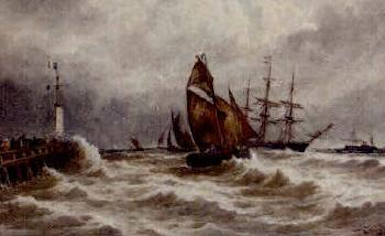 Calais Pier by Thomas Bush Hardy
