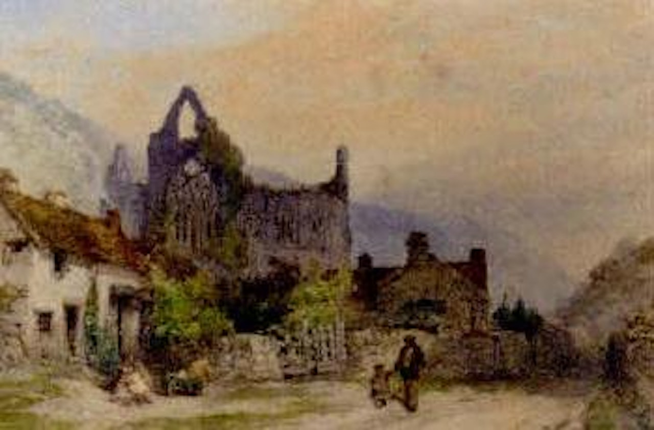 Tintern from the village by William Callow