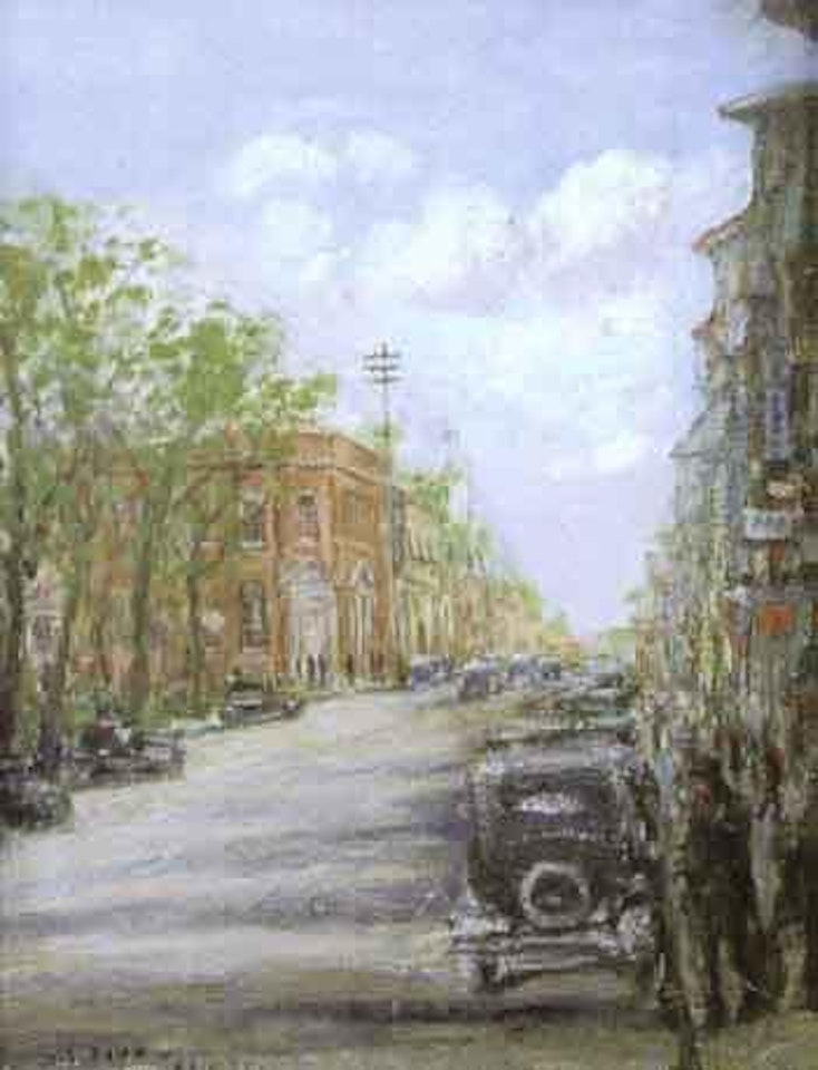 Main Street Dunellen, NJ by Walter Emerson Baum