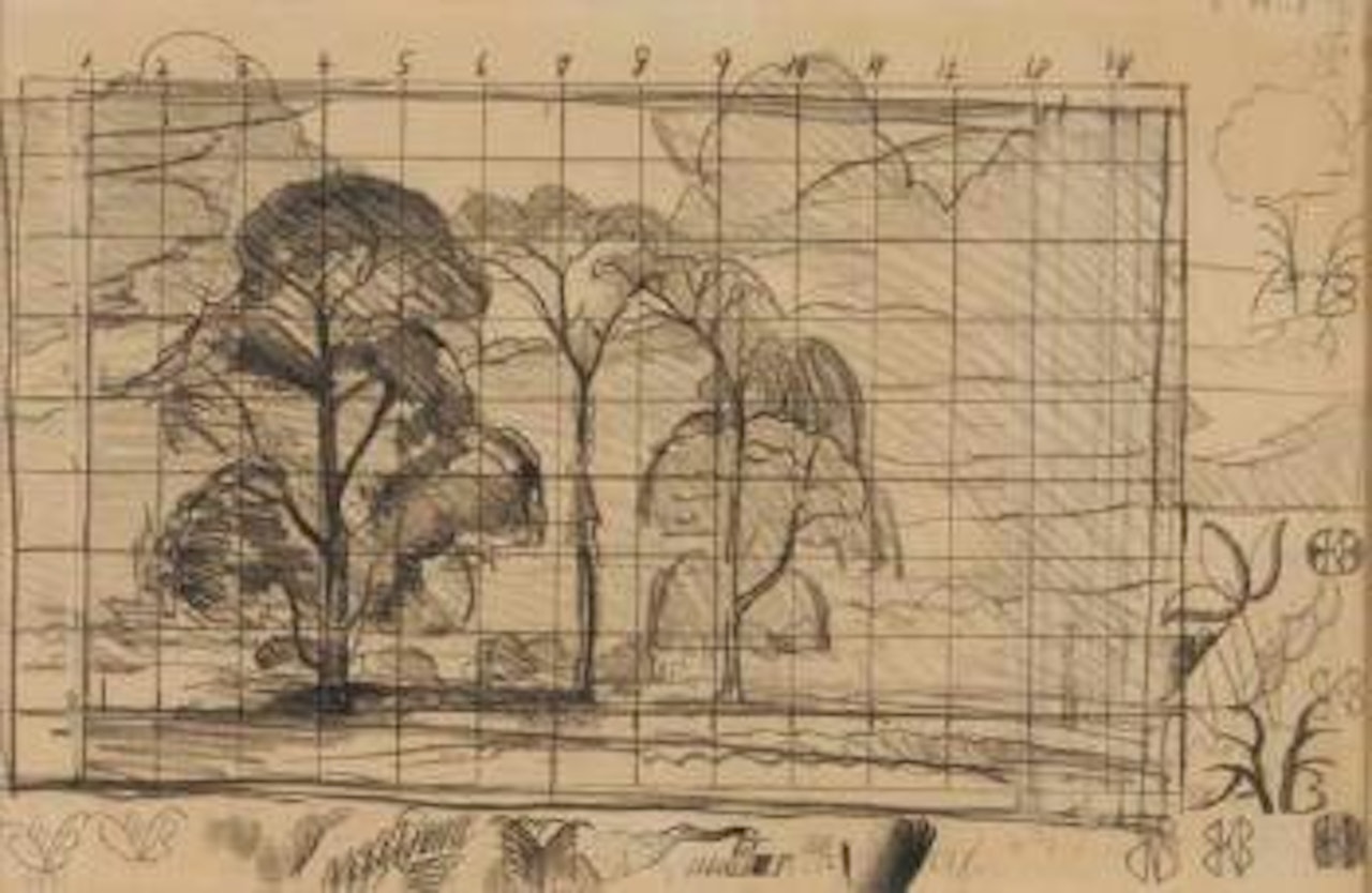 Study for the three trees by Charles Burchfield