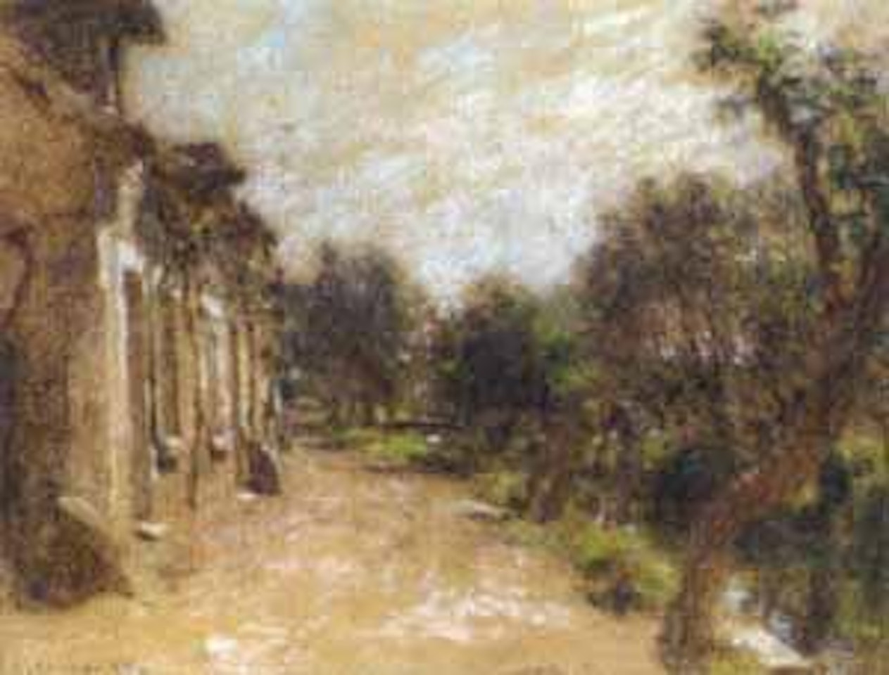 Vue prise a Saint Bonnet pres de Bourges by Léon Augustin Lhermitte