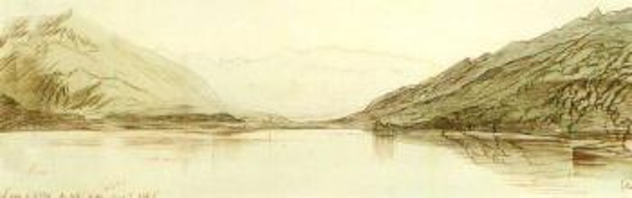 Lago d'Orta, Italy by Edward Lear