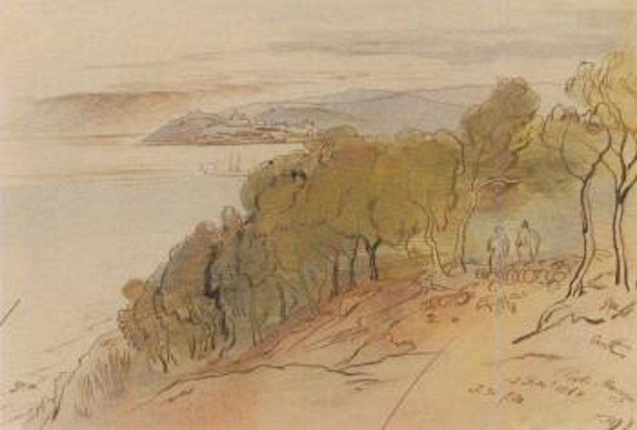 Porto Maurizio, Italy by Edward Lear