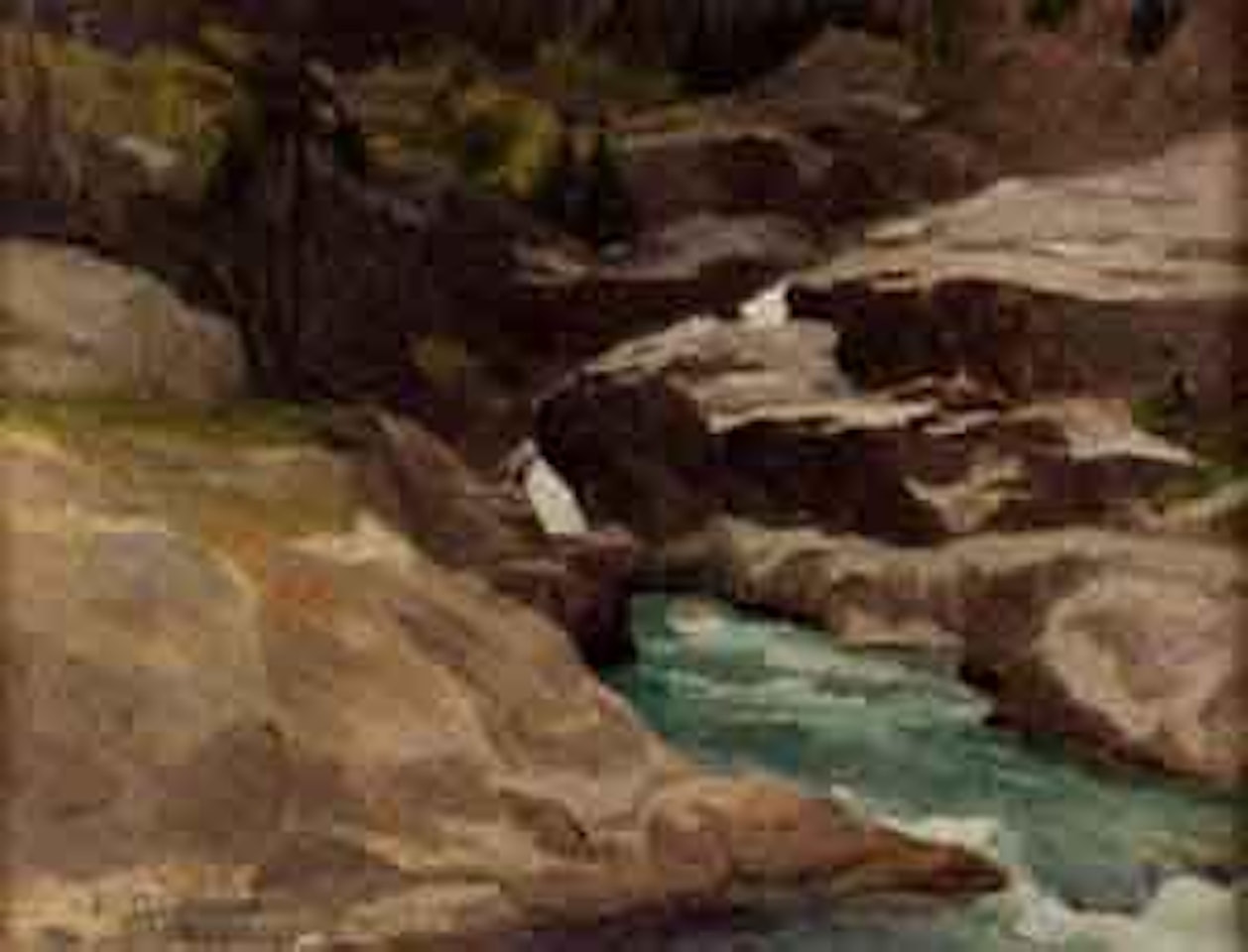 Riviere de montagne, Barberine by Jean Gabriel Domergue