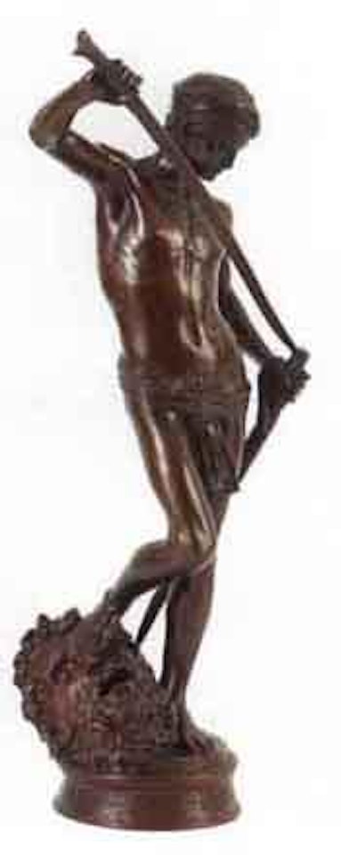 David holding the head of Goliath by Marius Jean Antonin Mercie